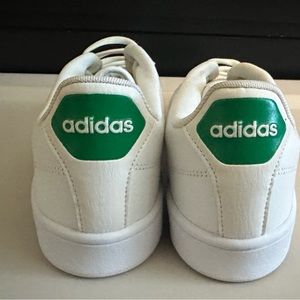 Adidas Neo cloudfoam memory footbed, white and green men’s size 11